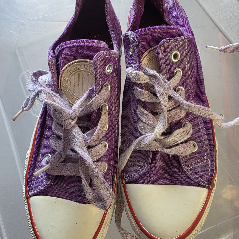 Purple Canvas Sneakers